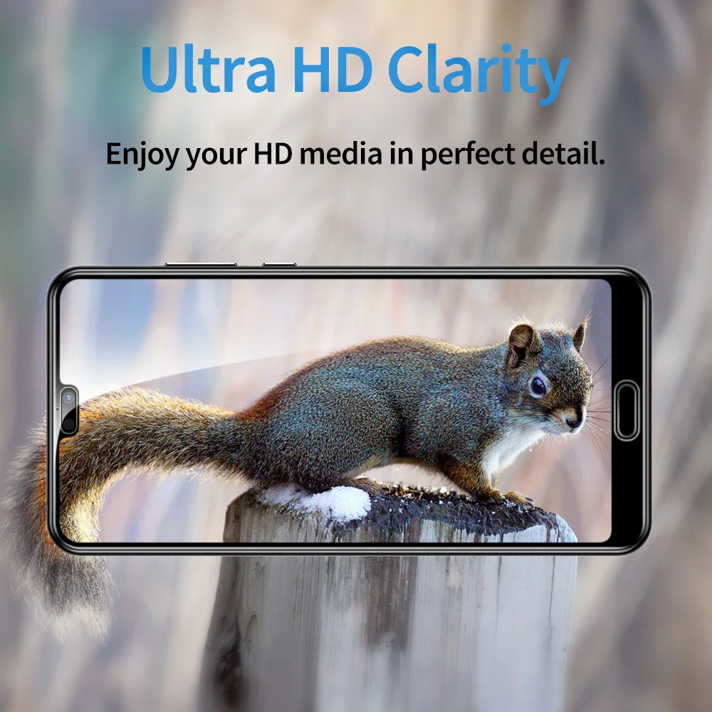 Защита экрана ESR для Huawei P20 Pro закаленное стекло 3X прочнее 9H 3D изогнутое