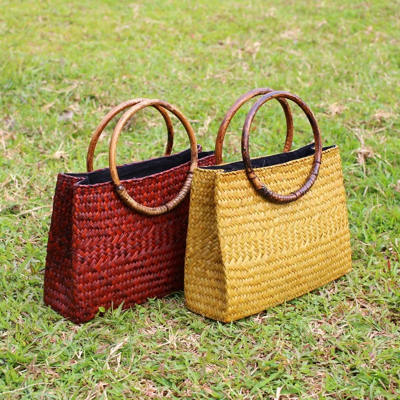 Водоросли ручной работы сплетенный китайский стиль ретро Женская сумка праздник