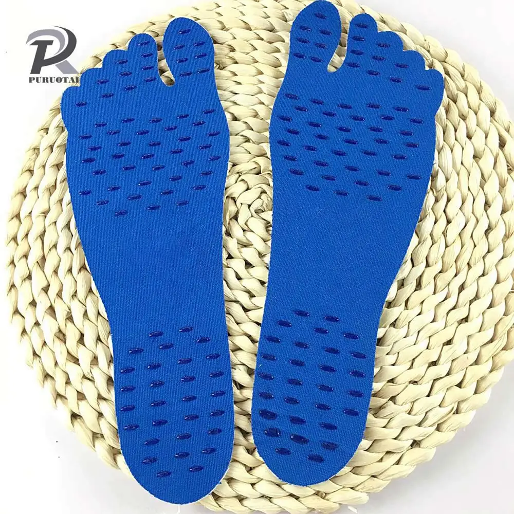 Aqua Shoe Pads Силиконовые унисекс пляжные накладки для ног стельки мужские удобные водонепроницаемые невидимые противоскользящие туфли коврики женские накладки для ног - Цвет: Aqua Shoe Pads