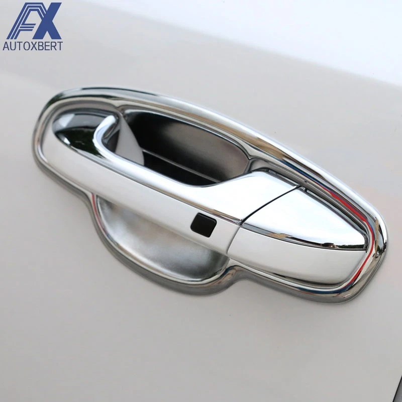 AX автомобильный Стайлинг хромированная дверная ручка чаша крышка вставка чашка Накладка для автомобильной дверной ручки ловить гарнир ободок литье для Kia Sportage QL