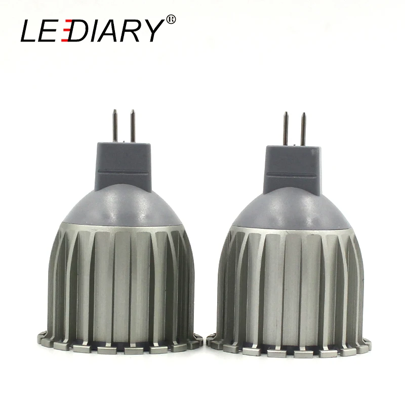 LEDIARY MR16 GU5.3 LED COB лампы 50 мм 100В 240В настоящий 6 Вт алюминий высокая яркость излучения