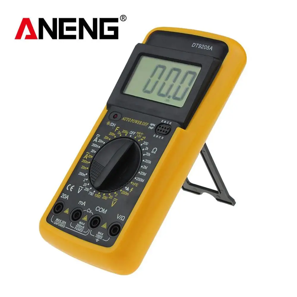ANENG DT9205A Профессиональный цифровой мультиметр электрический ручной Амперметр
