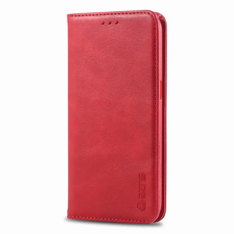 Red Чехол для samsung Galaxy A6 Plus A6S чехол Роскошный винтажный откидной Магнитный кошелек кожаный чехол для телефона для samsung A6 S G6200 - Цвет: Red