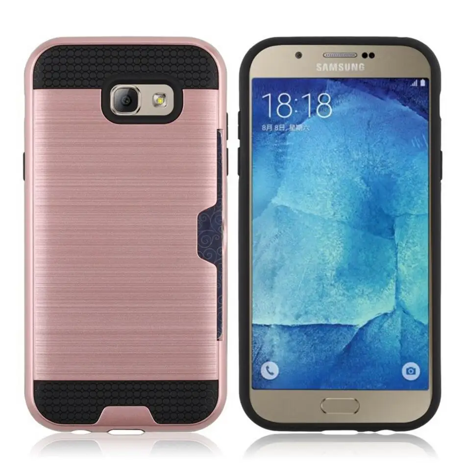 Tough Armor Case for Samsung Galaxy A3 2017 Cover Metallic Color Shell Shockproof SM-A320F |