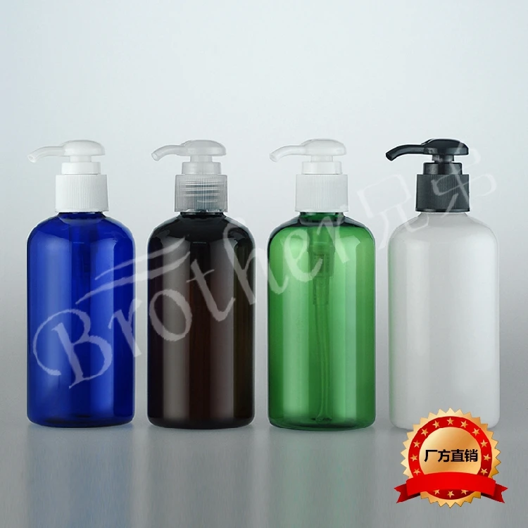 

220ml PET Round Shoulder Short Bottle Round Pump Emulsion Bottle 10PCS/LOT