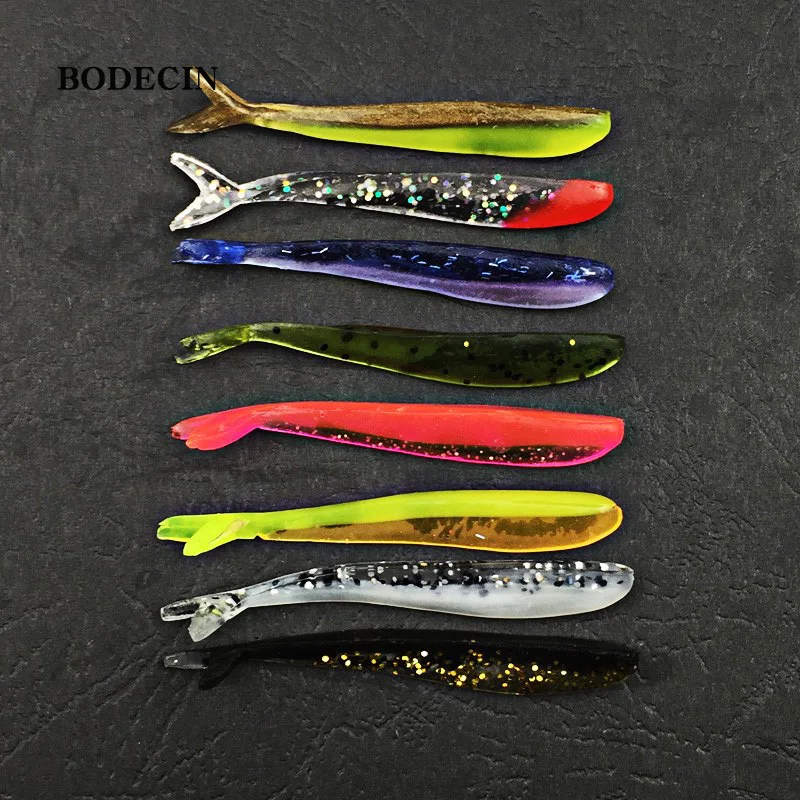 Приманка для рыбалки 12 шт. мягкие силиконовые приманки с двойным раздвоенным