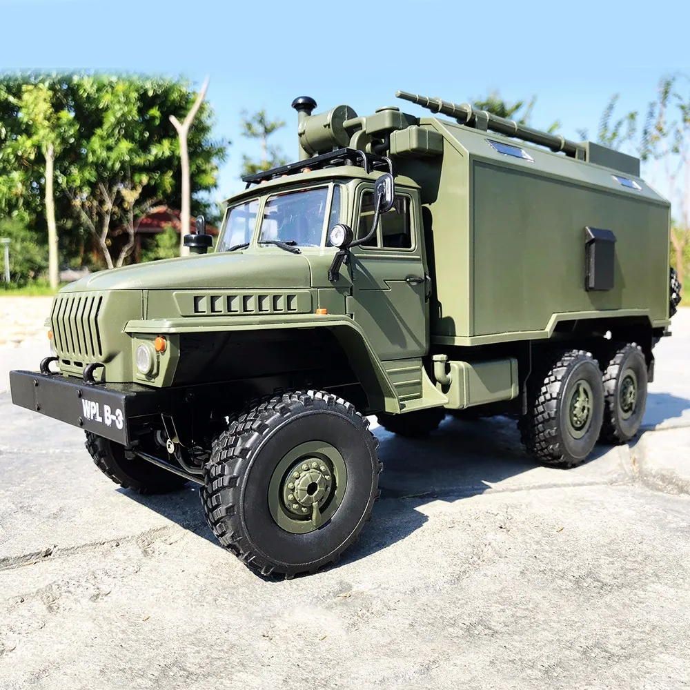 Военный автомобиль WPL B36 Урал 1/16 2 4G 6WD RC Радиоуправляемый гусеничный Рок