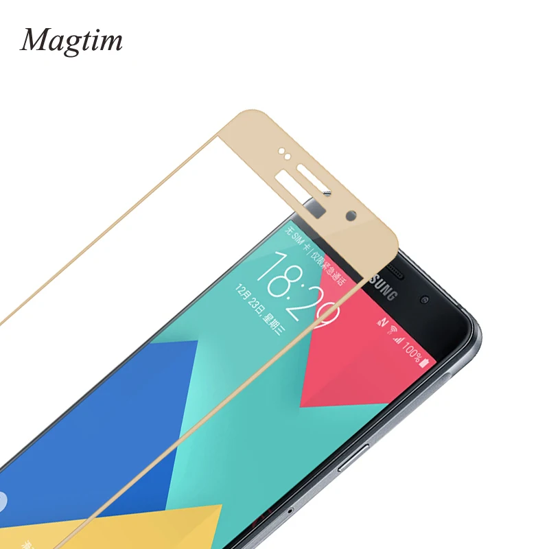 Magtim полное покрытие экрана протектор для Samsung Galaxy J2 J5 J7 Prime 2016 2017 закаленное стекло