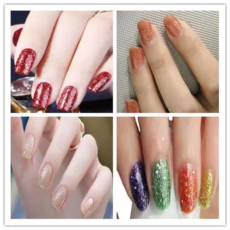 Zation блестки платиновая Глазурь Лак для ногтей гибридные Лаки Алмазный