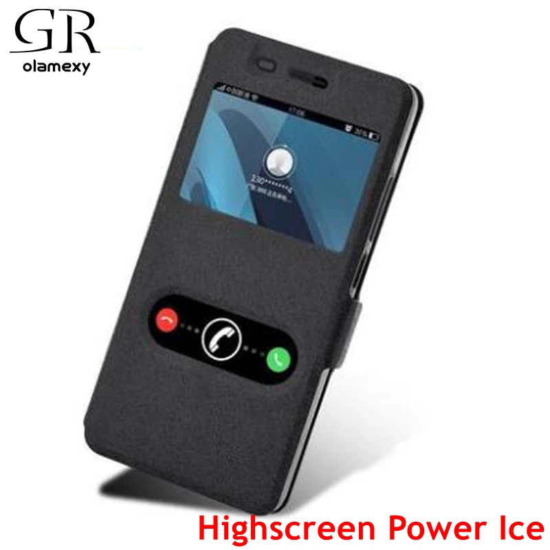 Флип кейс из искусственной кожи и ТПУ Для Highscreen Power Ice 5 дюймов мобильный чехол для
