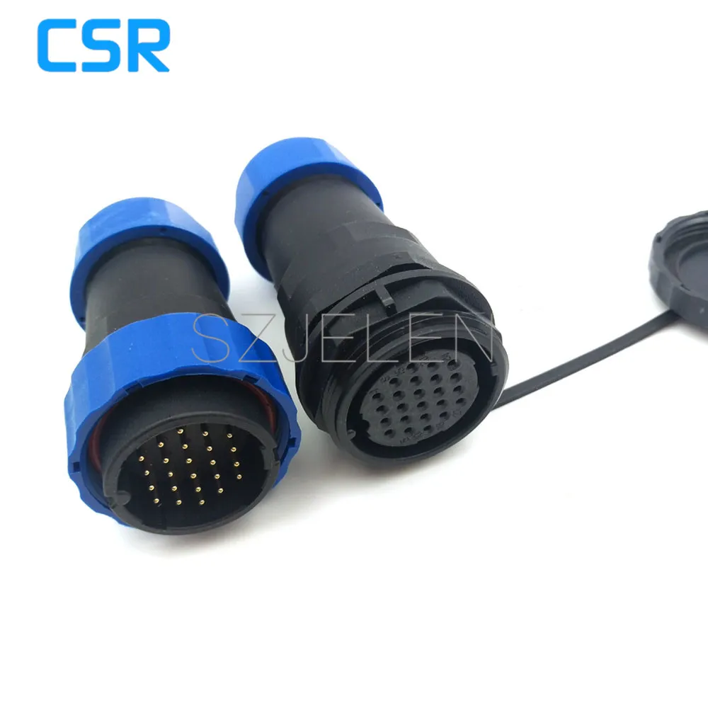 Фонарь водонепроницаемый разъем 24 контакта IP67 в линейных разъемах фонарь