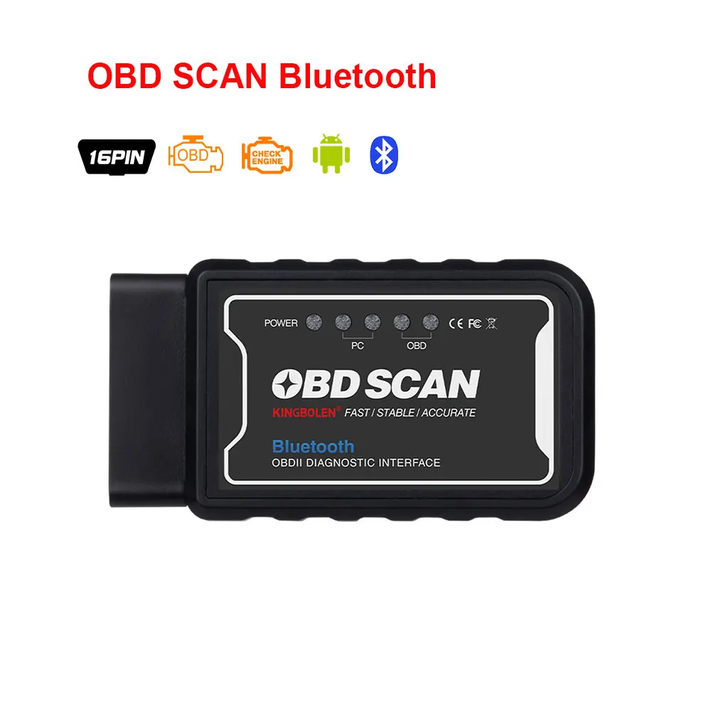 ELM327 V1.5 Bluetooth/wifi с чипом PIC18F25K80 Kingbolen ELM 327 OBD2 диагностический инструмент для Android/IOS/PC OBDII автоматический сканер - Цвет: OBD SCAN Bluetooth