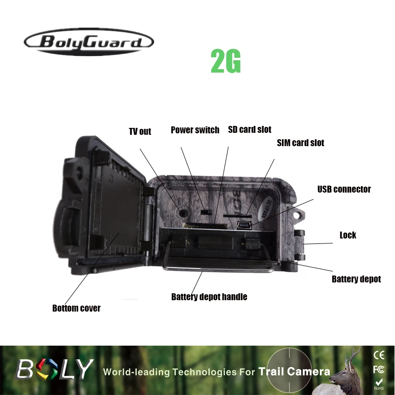 Bolyguard 2G охотничья камера 18MP фото ловушки MMS SMS ночного видения дикой природы chasse