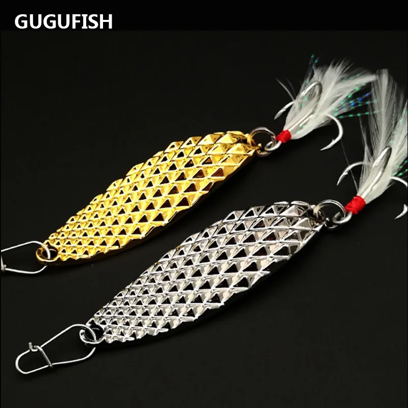 GUGUFISH Luya блестки супер выдра с корыта крови крюк длинной петушок из металла