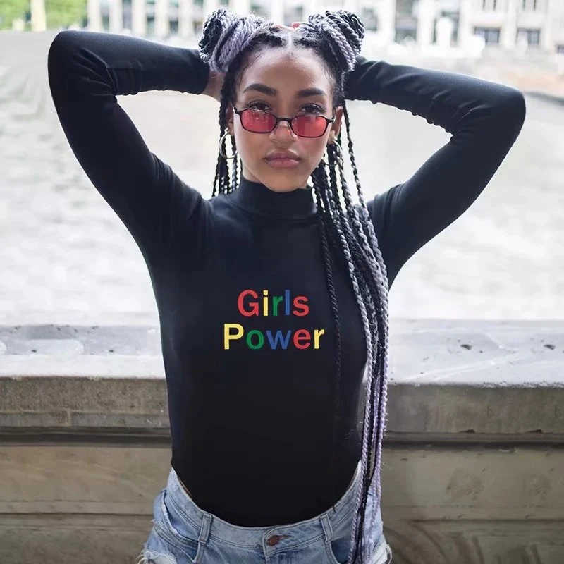 Женская футболка с длинным рукавом и принтом губ букв повседневные женские топы