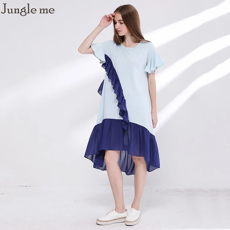 Dressmap Для женщин жабо плиссированное платье свободно рябить рукав повседневные