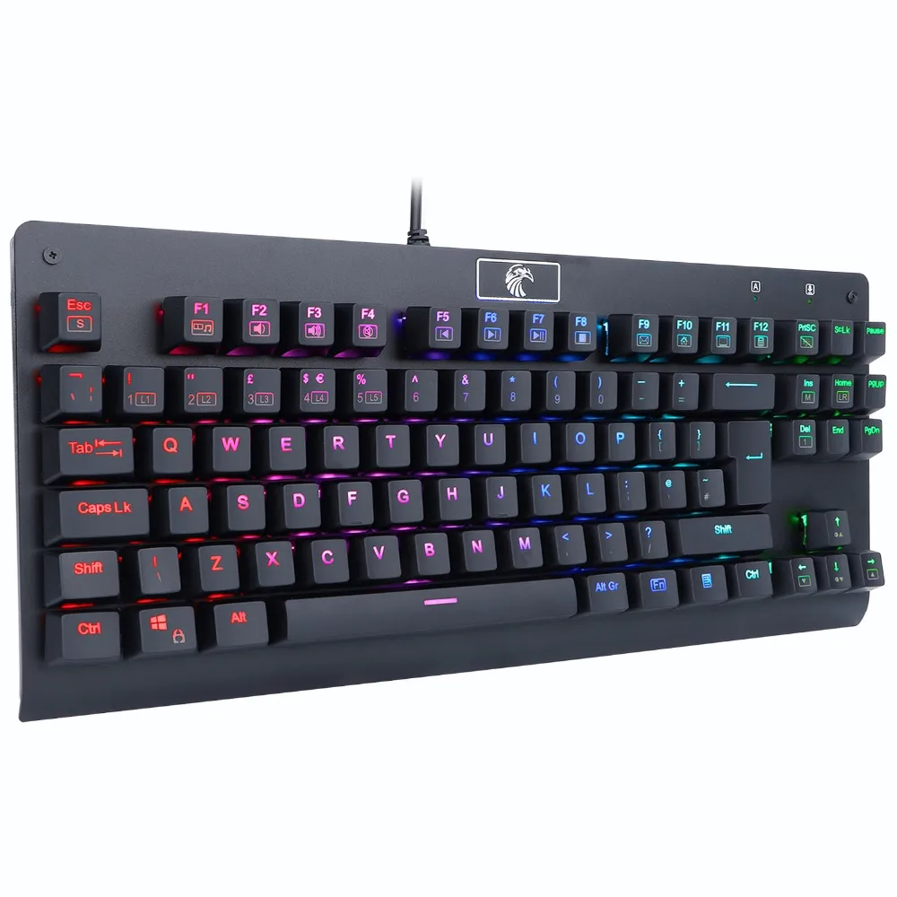 Механическая игровая клавиатура с RGB подсветкой синий переключатель