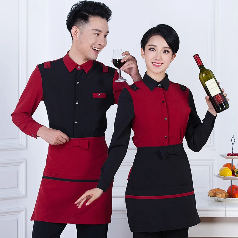 Униформа для отеля на осень и зиму горячий горшок женская одежда ресторана