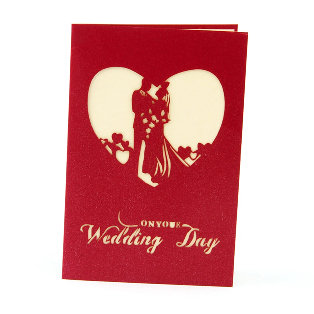 3D Pop Up Card Birthday Wedding Valentine Anniversary Greeting Invitations Paper For 2019 New | Дом и сад