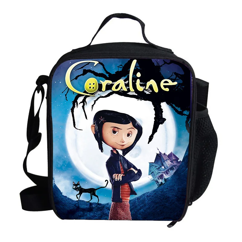 Сумка-холодильник для женщин и детей в стиле аниме Coraline детская школьная сумка