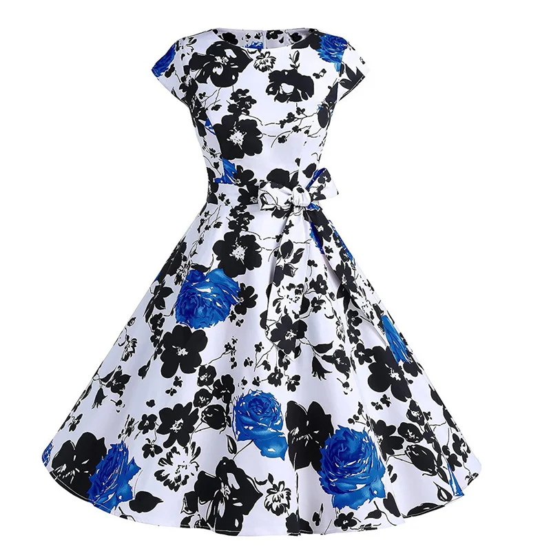 Летняя пляжная одежда Большой розы веселый принт платья Для женщин пикантные