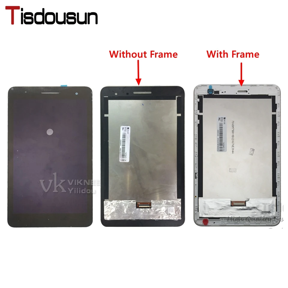 Для Huawei Honor Play Mediapad T1 701 701W сенсорный экран дигитайзер стеклянный датчик + рамка