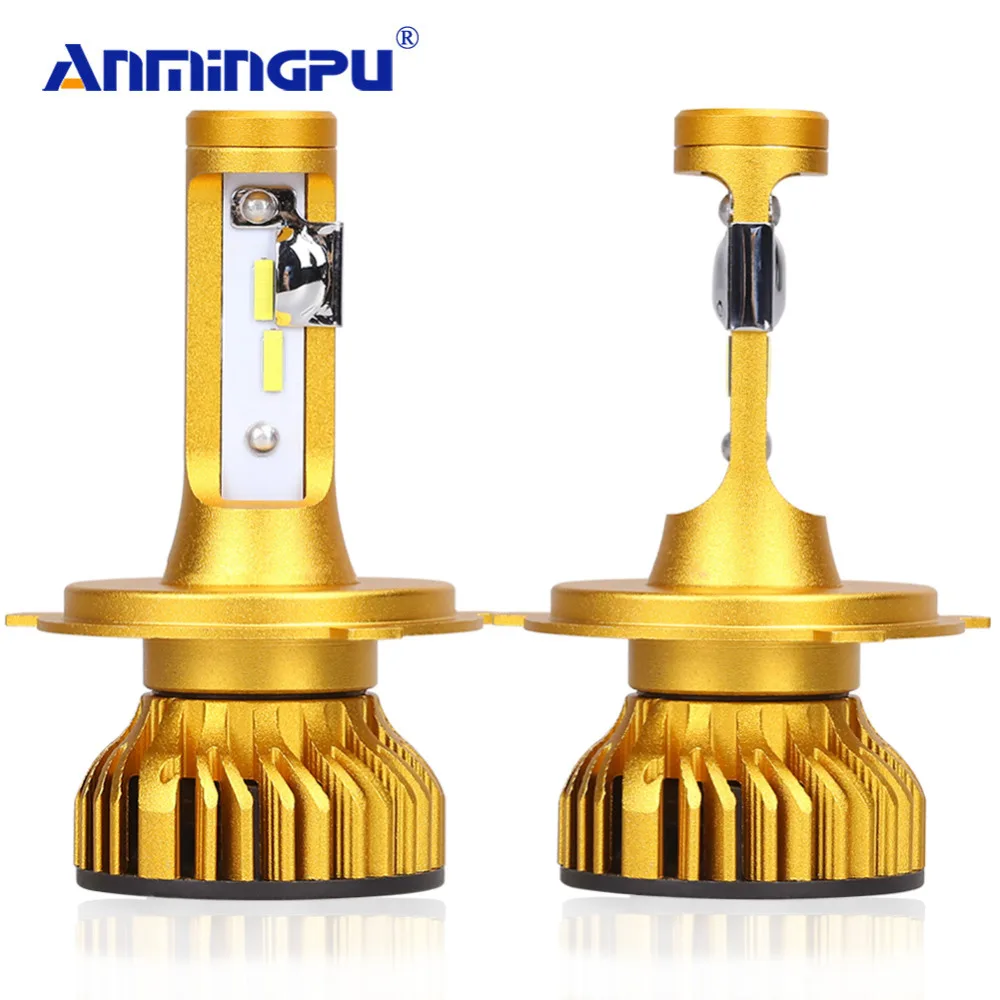 ANMINGPU 2x Mini 13000LM/пара 50 Вт H4 светодиодный головной светильник H7 Canbus H1 H3 H8 H11 9005/HB3 9006/HB4