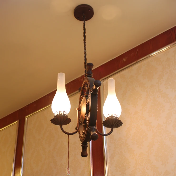 Континентальный подвесной светильник в средиземноморском и американском стиле