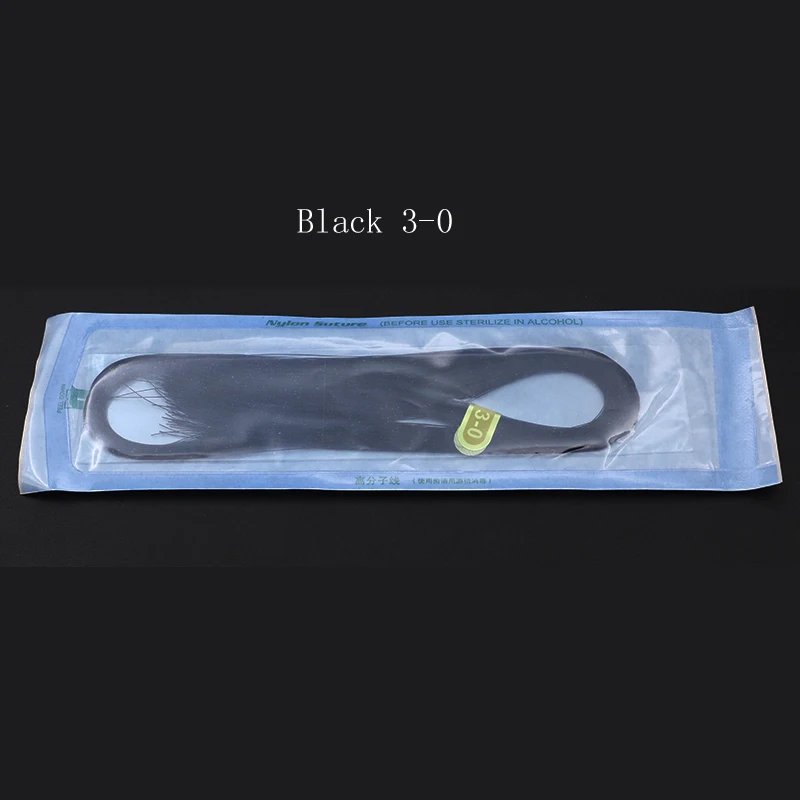 Cosmetic plastic surgery equipment Nano-free buried wire double eyelid nylon line domestic polymer suture black blue 5-0 6-0 7-0 - Цвет: Темный хаки