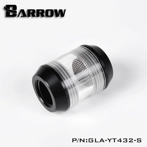 Курган G1/4 ''мини-фильтр(PETG корпус) Двойная Внутренняя резьба водяного охлаждения черный/серебристый/золотой/белый GLA-YT432-S - Цвет лезвия: Black