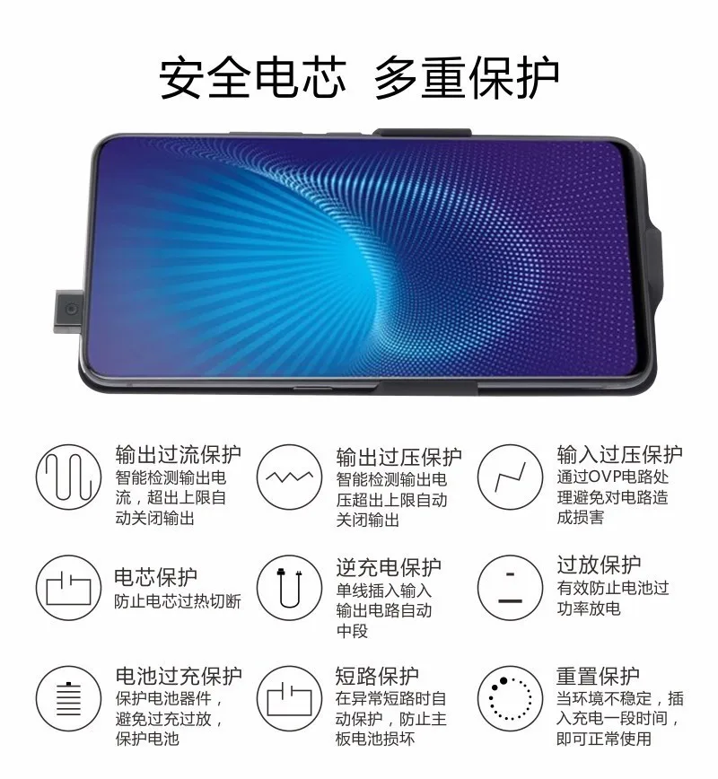 Suqy 10000mAh Ультратонкий Батарея Зарядное устройство чехол для Vivo NEX для сотового телефона внешнего резервного зарядный Резервное копирование дополнительный чехол