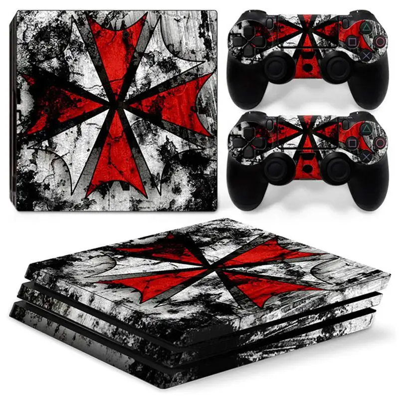 Оригинальная виниловая наклейка для консоли PS4 Pro+ 2 контроллера, наклейка для sony Playstation 4 Pro, защитная игровая наклейка