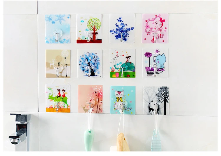 4 шт./лот, крепкая прозрачная присоска, настенные крючки, вешалка для кухни, ванной комнаты,,, настенные крючки