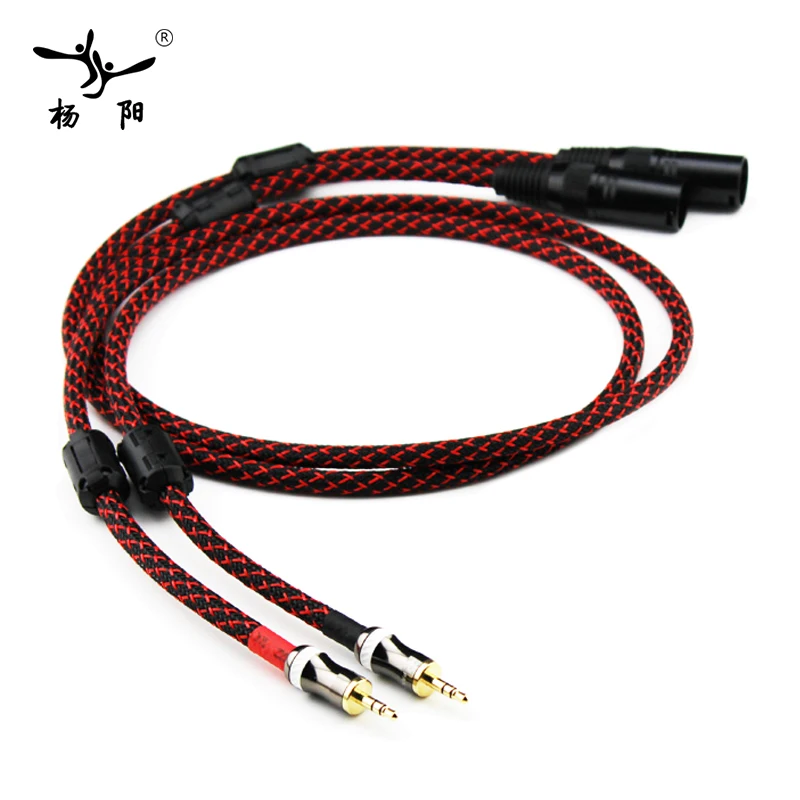 YYAUDIO L 4E6S DIY HIFI 3 5 мм к XLR аудиокабелю штыревой штыревому выделенному аудио кабелю|xlr