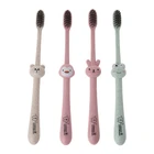 1 шт., Детская зубная щётка из пшеничной соломы