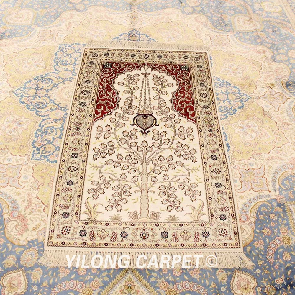 YILONG 2 5 'x 4' персидский ковер ручной работы с узелком дизайн Древа Жизни (YHW423AB) |