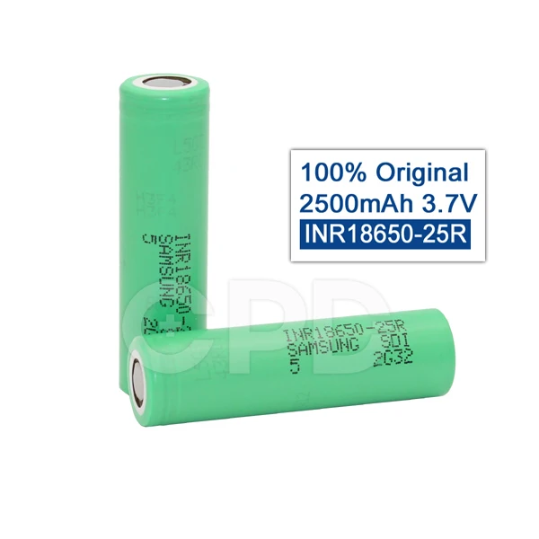 8 Шт./лот 100% оригинал для Samsung INR18650-25R Литий-Ионный аккумулятор 18650 25R 2500 мАч 3.7 В