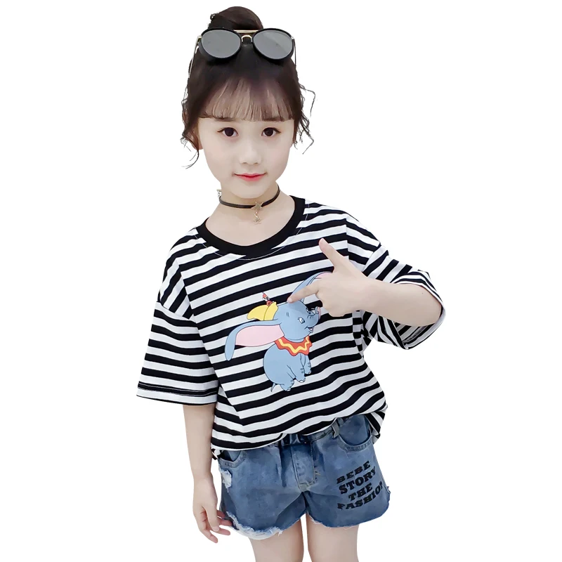 2019 детская футболка принцессы на день рождения для девочек новый летний топ