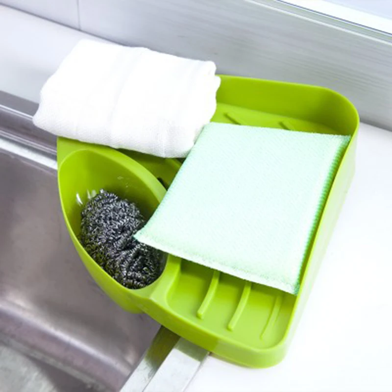 Раковина угловой стеллаж для хранения губка держатель настенный присоски Кухня