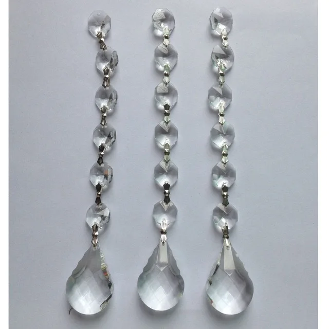 

20pcs crystal beads chain road lead hanging beads wedding decorative market shop decoration