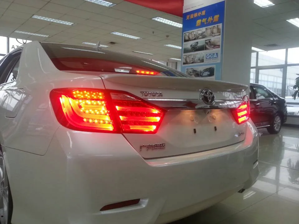 2 шт. автомобильный Стайлинг для фара Camry 2012 2013 год Camry задний фонарь DRL Bi Xenon объектив Высокий Низкий луч парковка туман
