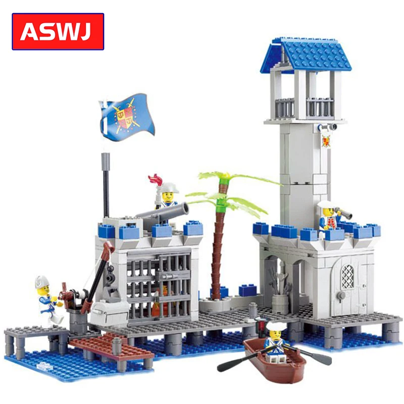 Военные Пираты темно синие головные уборы строительные блоки совместим с Lego