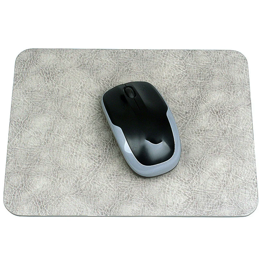 19*24 см коричневый маленький кожаный коврик для мыши простой бизнес