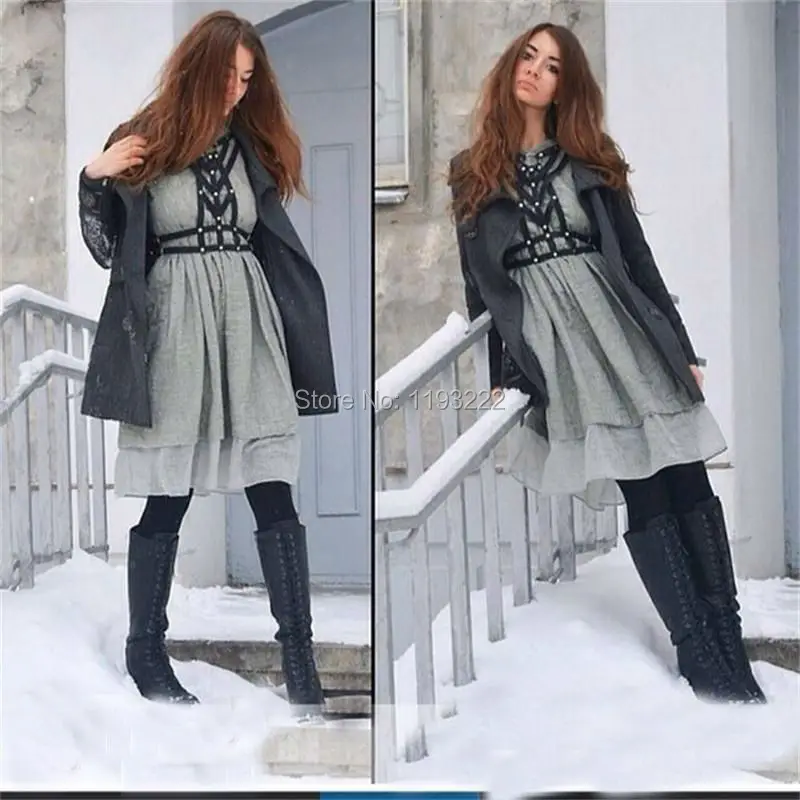 Женский корсет-бюстье панк-рок кожа ручной работы | Женская одежда