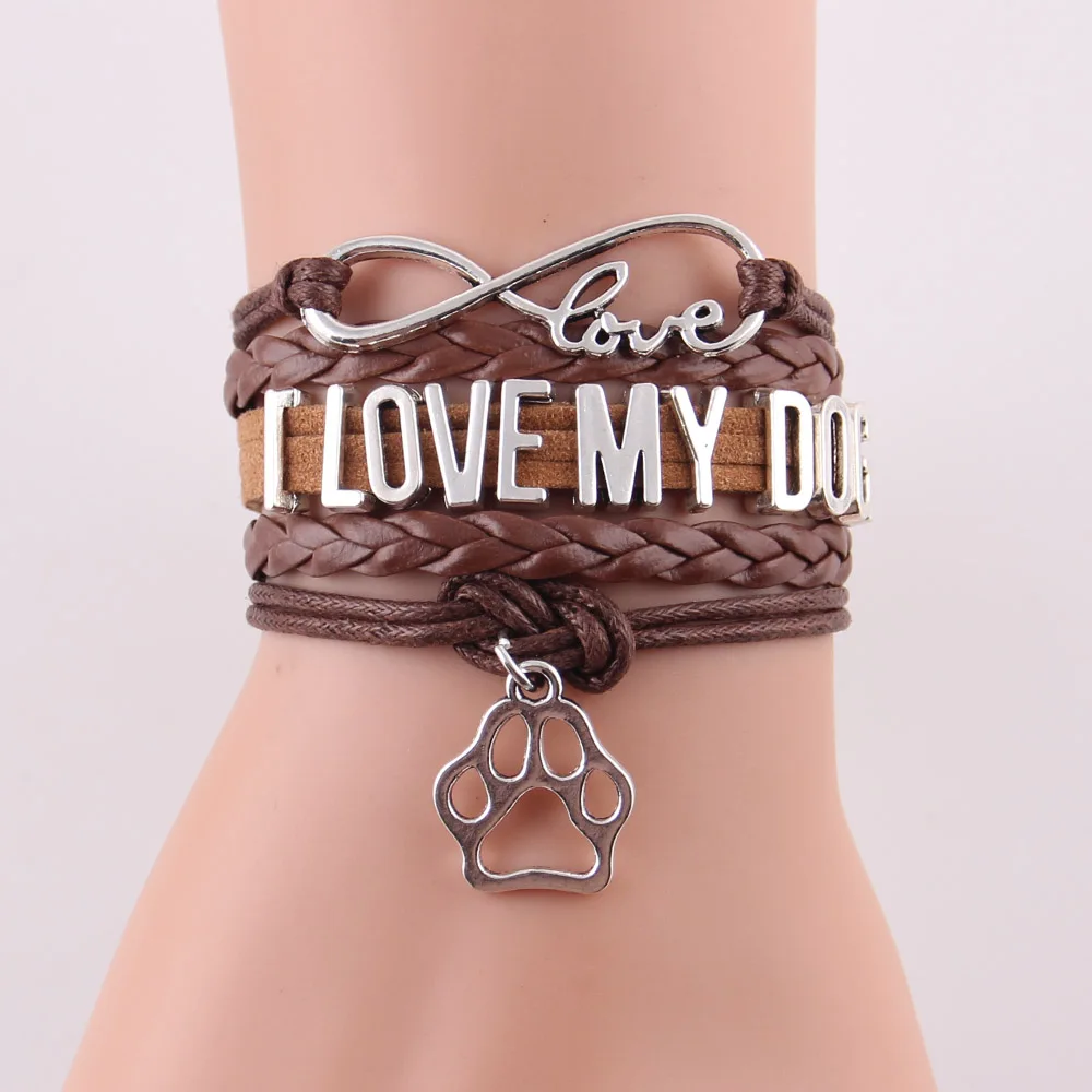 Браслет с подвеской в виде собачьей лапы|dog bracelet|men braceletlove dog bracelet |