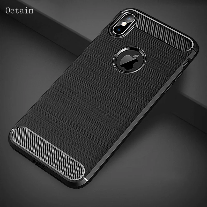 Чехол для iPhone X Мягкий Силиконовый противоударный защитный чехол 7 8 6S 6 Plus XR XS MAX