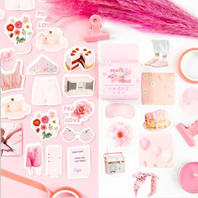 46 шт./кор. для девочек в розовом цвете пожалуйста ответьте Декоративные наклейки