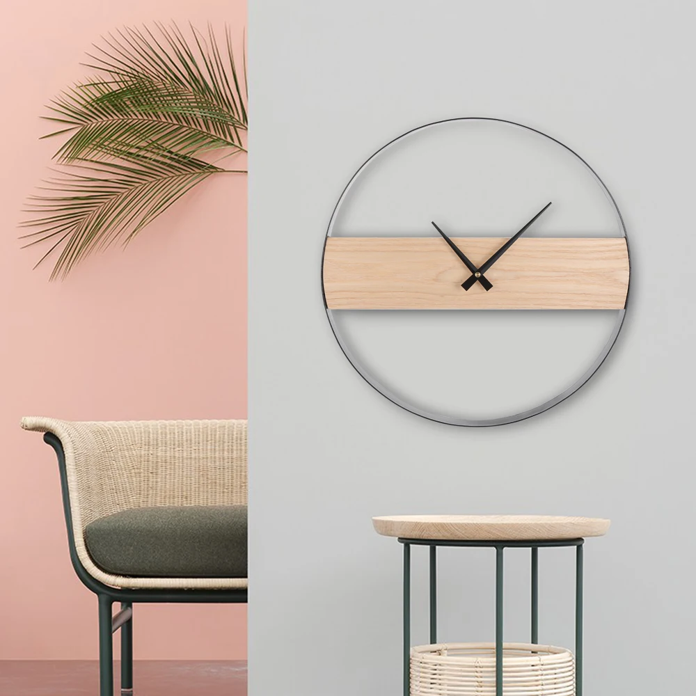 DIY деревянные настенные часы декоративные Висячие Часы для домашнего офиса бар