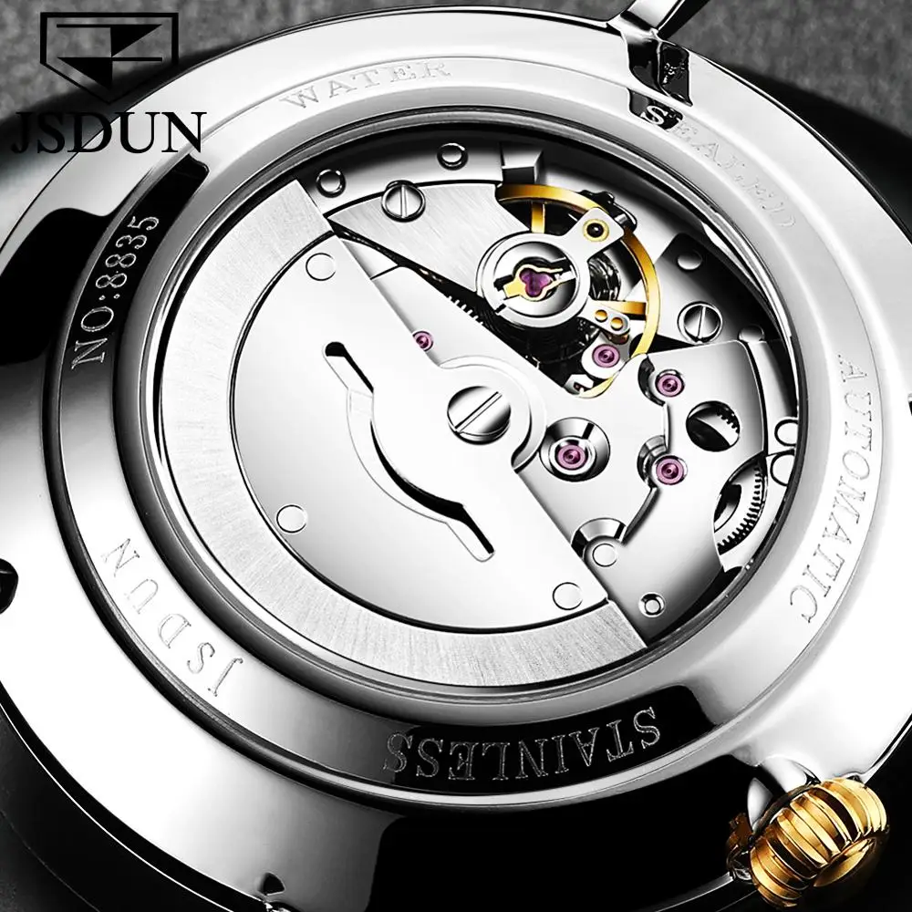 Мужская Мода Повседневное механические простые часы Водонепроницаемый 30 м