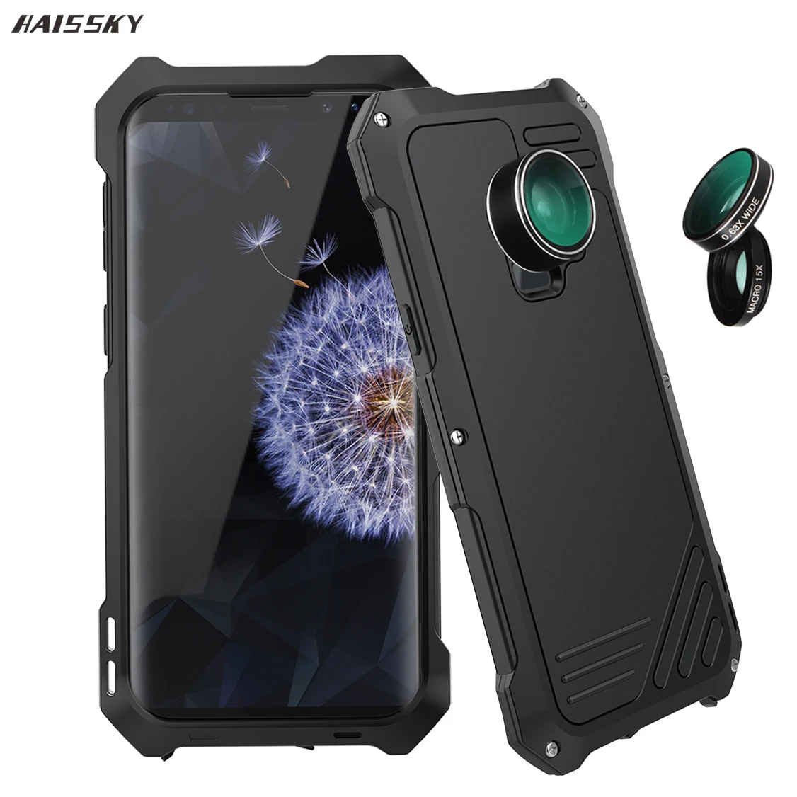 S9 плюс чехол откидная крышка Металл Железо броня для samsung Galaxy S9/S9 Plus телефон 3 в 1